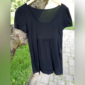 Theory Empire waist Black baby doll dress